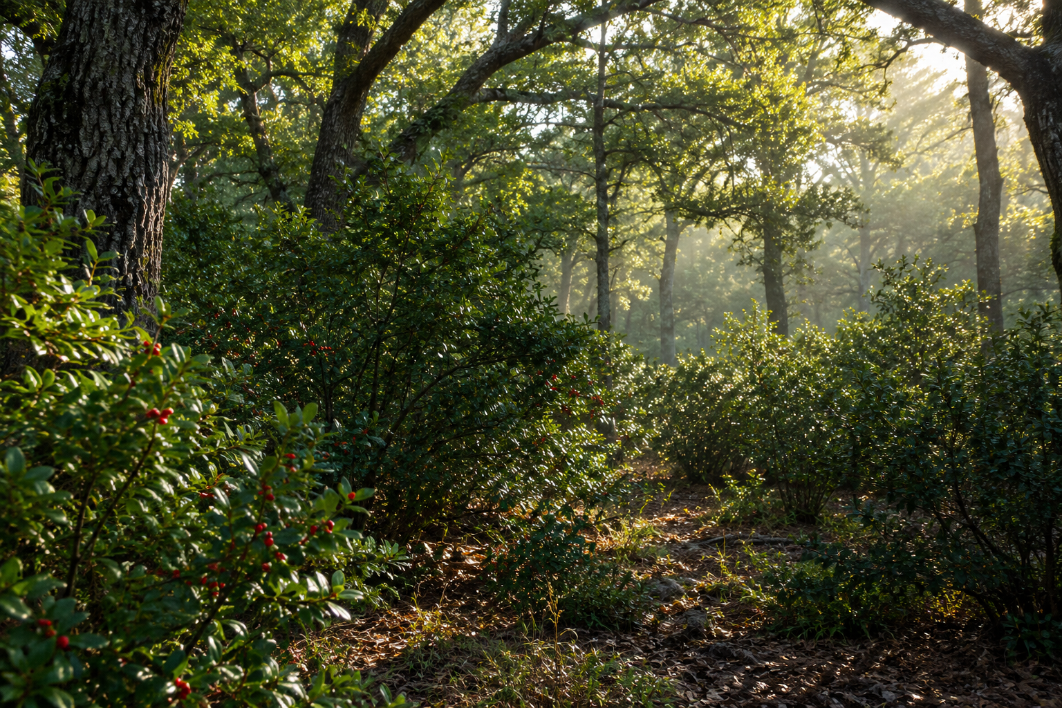 Woodland understory